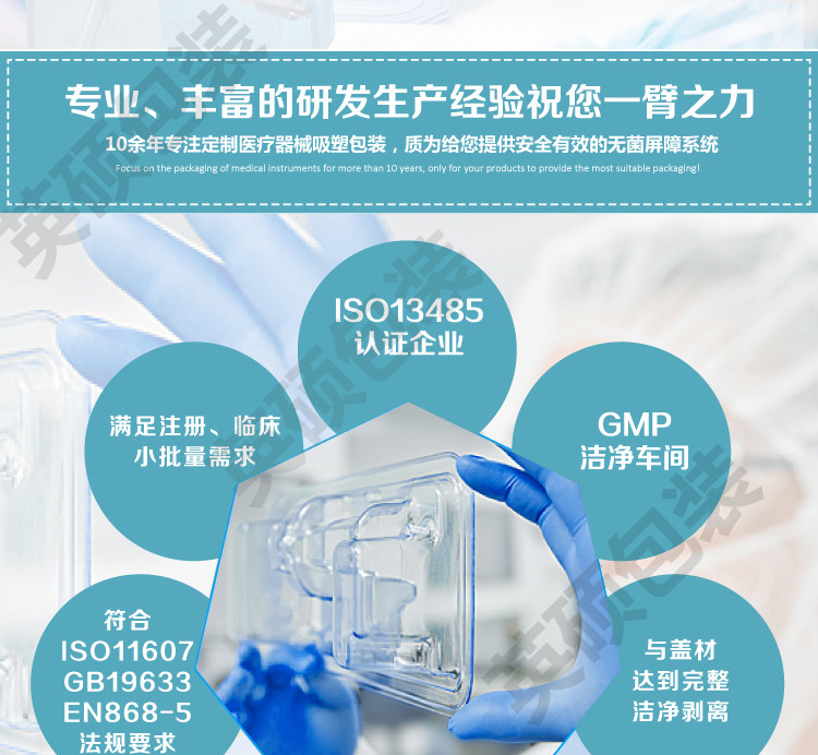 英碩包裝醫(yī)療器械吸塑包裝盒詳情頁圖片